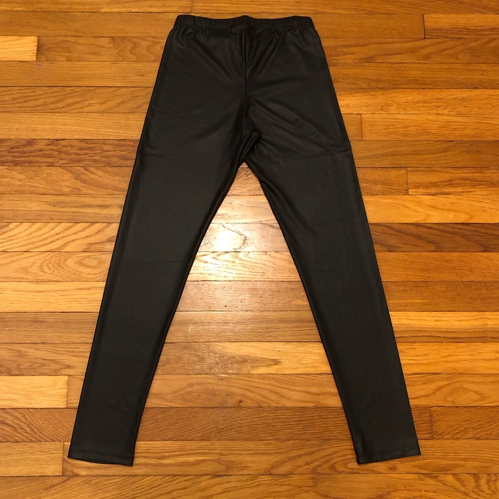 Faux Leather Leggings - Picture 3 of 10